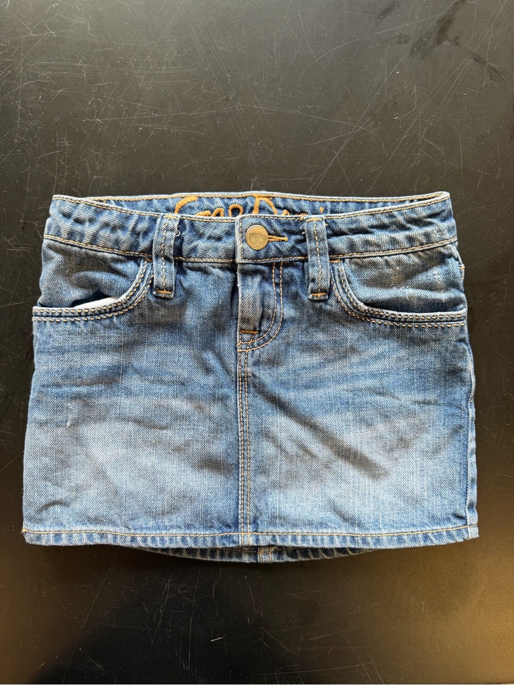 GAP Girls Denim Skirt in Medium Blue
